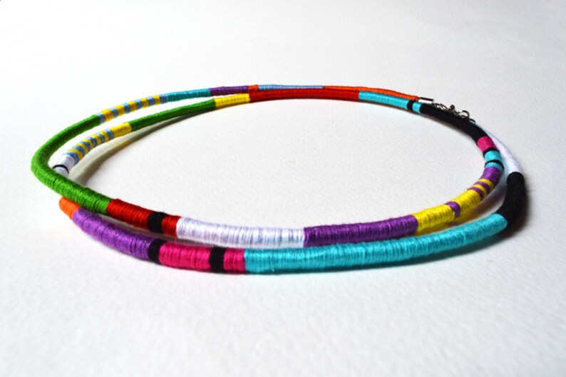 Tribal Tassel Statement Handmade Necklace