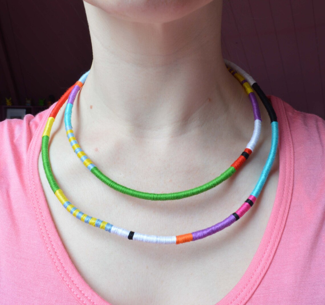 Tribal Tassel Statement Handmade Necklace main image 1