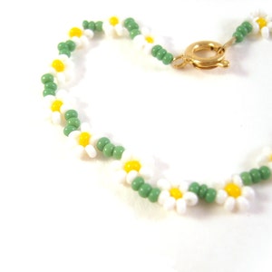 Flower Girl Bracelet, Childrens Jewelry, Daisy Chain Bracelet, Little Girls Jewelry, UK Seller image 2