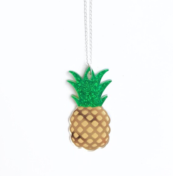 Etsy pineapple necklace hot sale