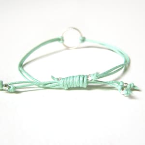 Mint Bracelet, Eternity Bracelet, String Friendship Bracelet, Gifts for Teenagers, UK Seller image 3