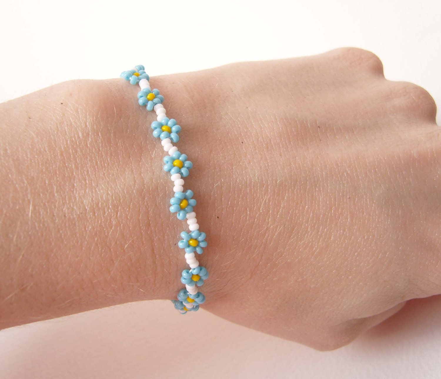 Buy AJS Crystal Stone Bracelet Colorful Jewelry Daisy Flower Multi Beads  Style Handmade Wrist Bracelets Online at Best Prices in India - JioMart.