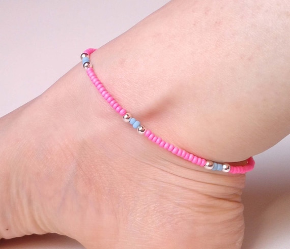 Buy Ankle Bracelet, Anklet, Beaded Anklet, Seed Bead Anklet, Women's Jewelry,  Beaded Jewelry, Beach Jewelry, Women's Ankle Bracelet, Colorful Online in  India - Etsy