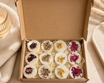 Botanical Wax Melt Gift Box, Floral Soy Melts, Luxury Home Scent