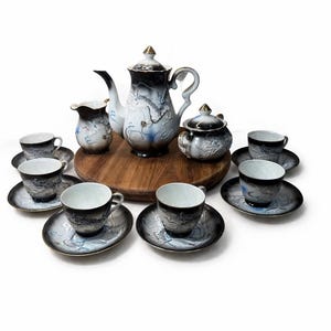 Japanese "Dragon Ware" tea set