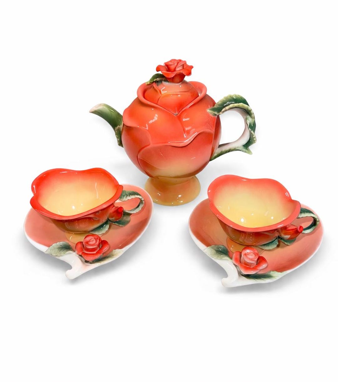 Vintage Sorelle Rose – Mini Floral Tea Set, Teapot With 2 Cups ...