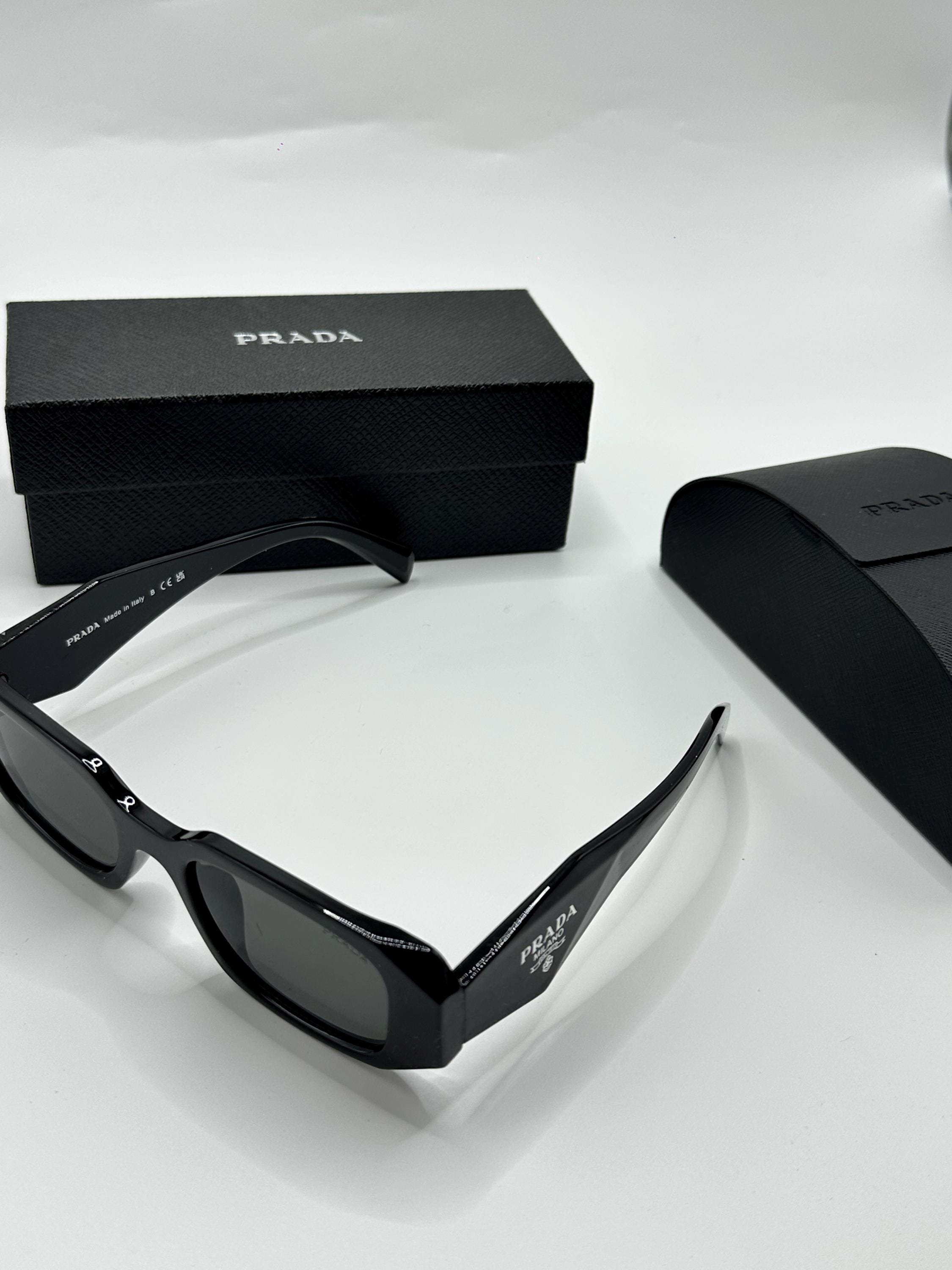小物 y2k archive old PRADA sunglasses BLACK Y2k Prada Sunglasses - Etsy Canada
