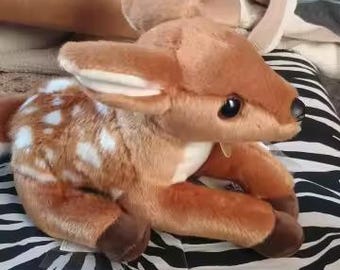 Woodland Deer Plush Toy – Soft Stuffed Animal Nursery Decor
