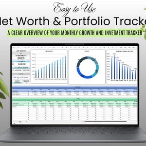Net Worth & Portfolio Tracker Excel Dashboard – Personal Finance