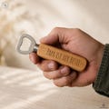 Personalized Wooden Bottle Opener with Engraving \u2013 Custom Gift for Dad, Grandpa, Men | Father's Day, Birthday | Affordable Unique Gift