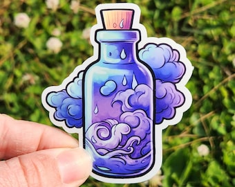 Clearance | Purple Magic Potion Bottle Sticker | 3" sticker | vinyl decal | water bottle sticker | laptop sticker | journal sticker