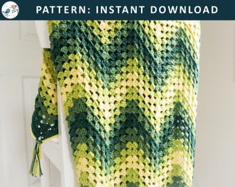 New Baby On The Block Modern Crochet Baby Blanket Afghan In Etsy