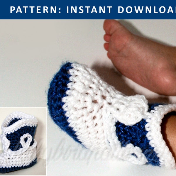 YEEHAW COWBABY - Crochet cowboy boot / bootie pattern for babies and toddlers  - PDF Download Pattern