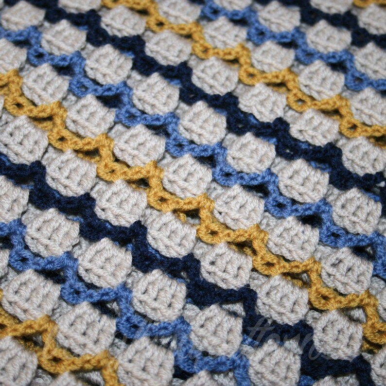 Little Cupcake Crochet Heirloom Baby Blanket / Afghan With a Etsy