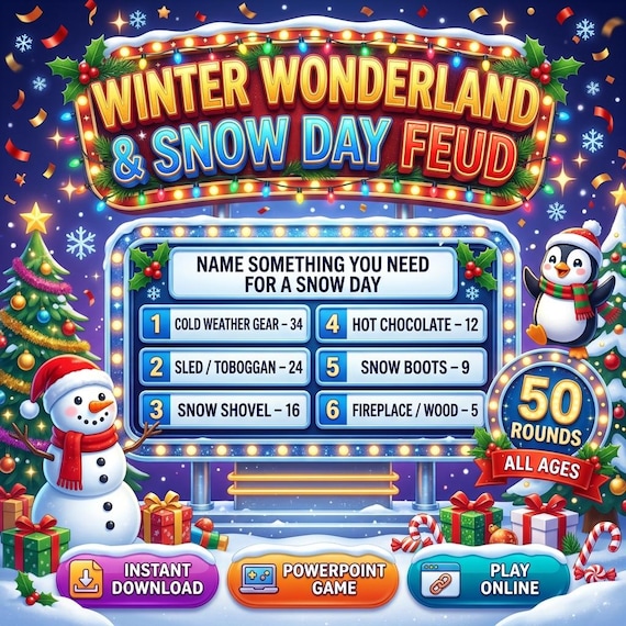 Winter Party Games Christmas party game