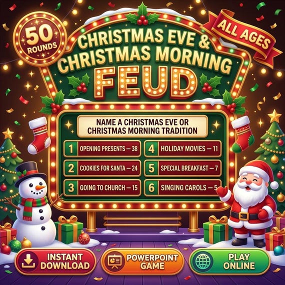 Christmas Eve Game for Family Christmas party game
