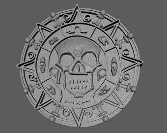 TheIconShelf – replika 1:1 z fanartem inspirowanym monetą pirata (plik cyfrowy)