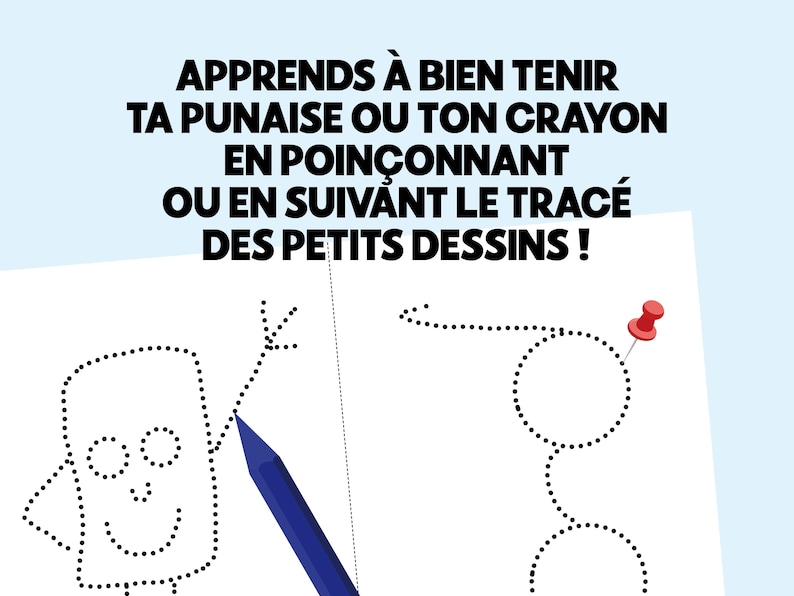 Punching or tracing activity - Preparation for pencil grip and drawing - Montessori PDF image 3