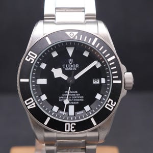 Refurbished Tudor Geneve Black Dial Automatic Men's Watch. | Stainless Steel Date Watch. | Gift for Him.