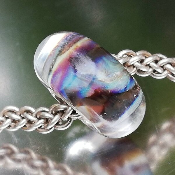 Jelly fish - Glass Bracelet Charm Bead - fits big hole bead