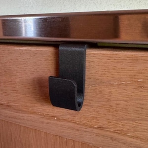Kitchen Cabinet Door Hook - Set of 5 | Over Cabinet Towel Holder | No-Drill Drawer Hook