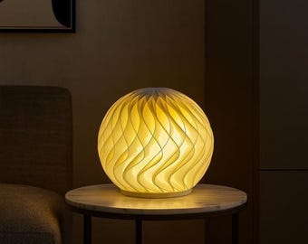 IRIS Spherical Petal Lamp | Modern LED Table Lamp | Ambient Night Light