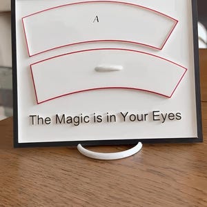 Optical Illusion Desk Toy: Jastrow Arc Design - Brain Teaser Decor