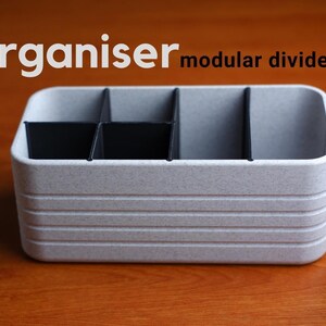 Modern Desk Organizer Tray | Modular Divider Storage Box