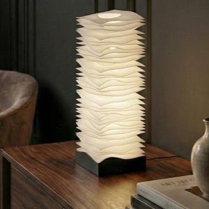 Zen Wave LED Table Lamp | Modern Minimalist Mood Light | Bambu Lab Lamp Kit