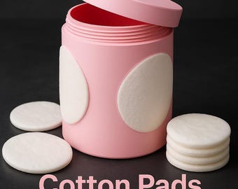 Cotton Pad Storage Jar | Travel Makeup Organizer Container