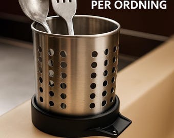 Drainer Accessory for IKEA ORDNING – Utensil Holder Water Drain Tray