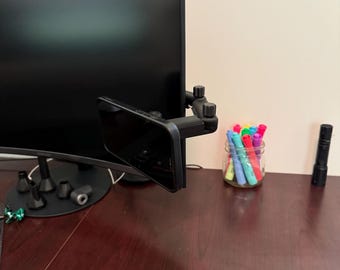 MagSafe Monitor Arm Mount | Magnetic Phone Holder for Monitor