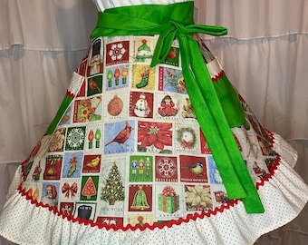 Adult Holiday Apron Skirt