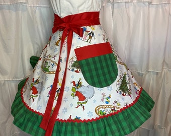 Adult Holiday Apron Skirt