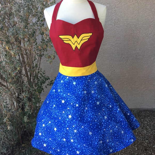 Wonder Woman apron dress