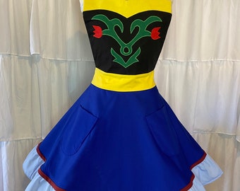 L/XL- Anna costume apron dress