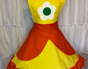 L/XL- Princess Daisy apron dress