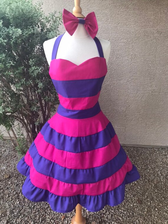 S M Cheshire Cat Costume Apron Dress Etsy S M Cheshire Cat Costume Apron Dress Etsy
