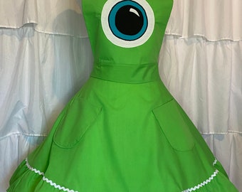 L/XL- Monster costume apron dress