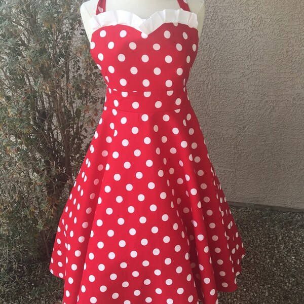 Maternity - Minnie Mouse costume apron dress