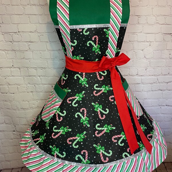 Candy Cane Aprons Etsy