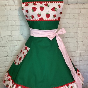 Adult Strawberry Apron Free Gift W purchase Etsy