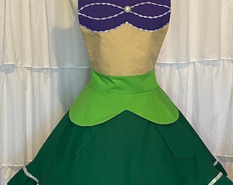 L/XL- Ariel adult costume apron dress