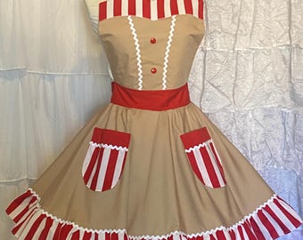 S/M-Gingerbread Costume Apron (ApronOnly)