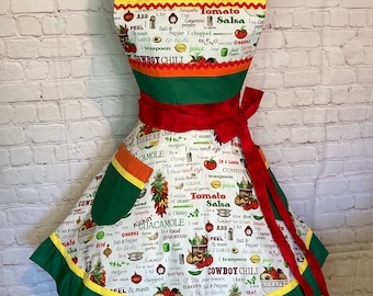 Adult Tex-Mex Apron + Free gift w/purchase