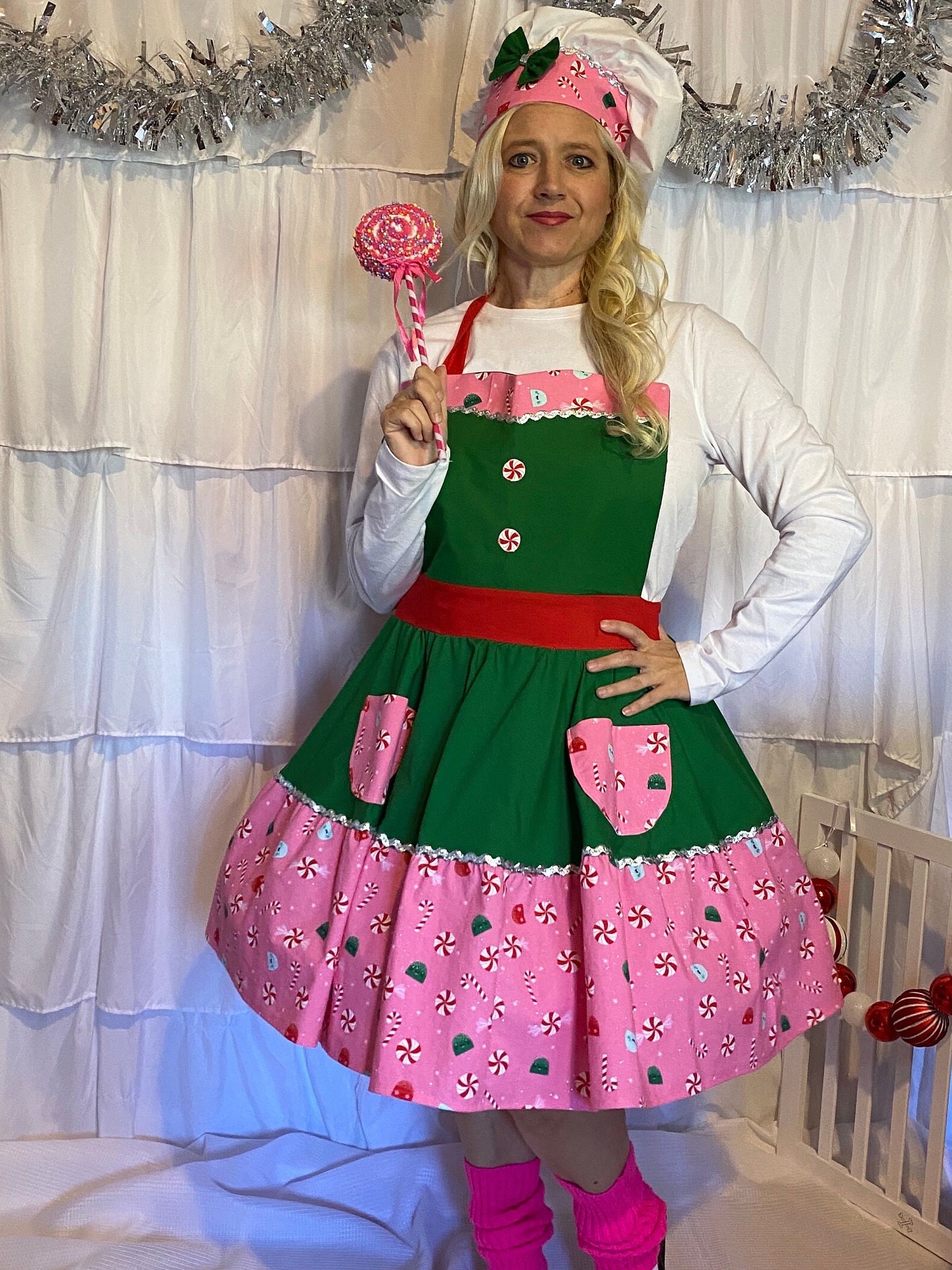 white christmas dresses Dr. Seuss Cindy Lou Who Cosplay Costume The Grinch Pink Dress Christma –  ACcosplay