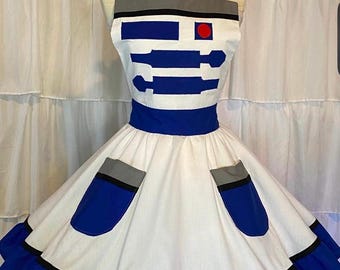 S/M- Adult costume apron dress