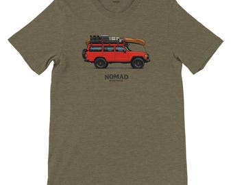 Maglietta vintage Toyota Land Cruiser FJ60 da uomo, maglietta classica 4x4 Overland, regalo per papà fuoristrada, maglietta da avventura per amanti delle auto