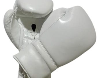 Custom made lace up boxing gloves professional sparring & training gloves