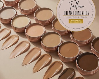 Tallow Cream Foundation - Clean Organic Ingredients, High Performance